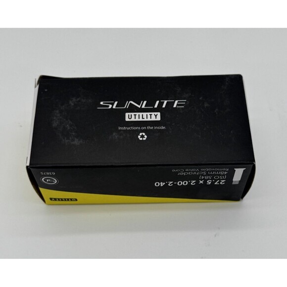 Sunlite Utili-T‎ Thorn Resistant Schrader Valve Tubes 27.5x2.00-2.40 SV - Picture 4 of 5